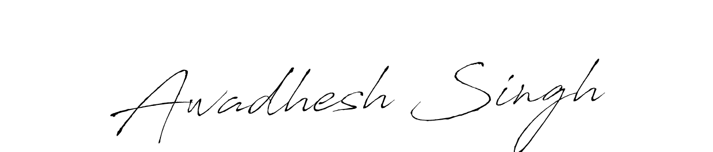 Design your own signature with our free online signature maker. With this signature software, you can create a handwritten (Antro_Vectra) signature for name Awadhesh Singh. Awadhesh Singh signature style 6 images and pictures png
