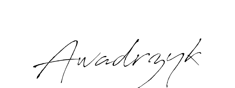 Create a beautiful signature design for name Awadrzyk. With this signature (Antro_Vectra) fonts, you can make a handwritten signature for free. Awadrzyk signature style 6 images and pictures png