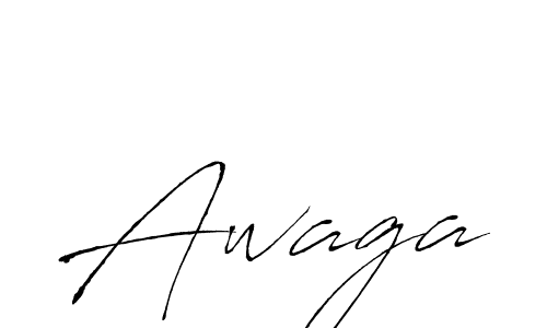 How to make Awaga name signature. Use Antro_Vectra style for creating short signs online. This is the latest handwritten sign. Awaga signature style 6 images and pictures png