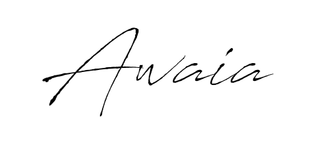 Create an unforgettable impression when signing with Awaia name styled in Antro_Vectra typography. 100% free online generator. Awaia signature style 6 images and pictures png