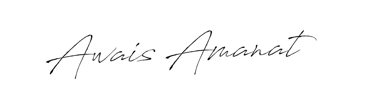 Create a beautiful signature design for name Awais Amanat. With this signature (Antro_Vectra) fonts, you can make a handwritten signature for free. Awais Amanat signature style 6 images and pictures png
