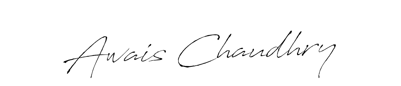 Design your own signature with our free online signature maker. With this signature software, you can create a handwritten (Antro_Vectra) signature for name Awais Chaudhry. Awais Chaudhry signature style 6 images and pictures png