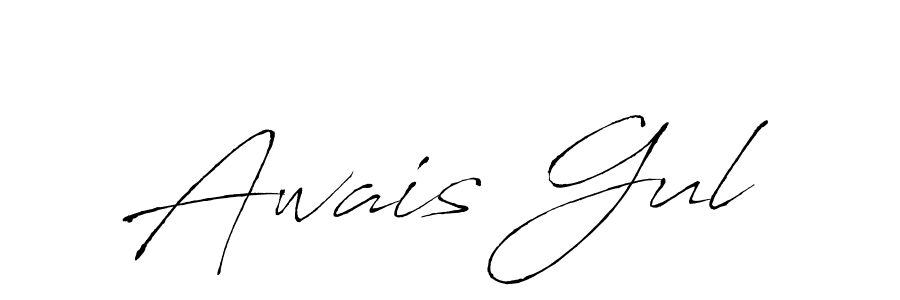 Design your own signature with our free online signature maker. With this signature software, you can create a handwritten (Antro_Vectra) signature for name Awais Gul. Awais Gul signature style 6 images and pictures png