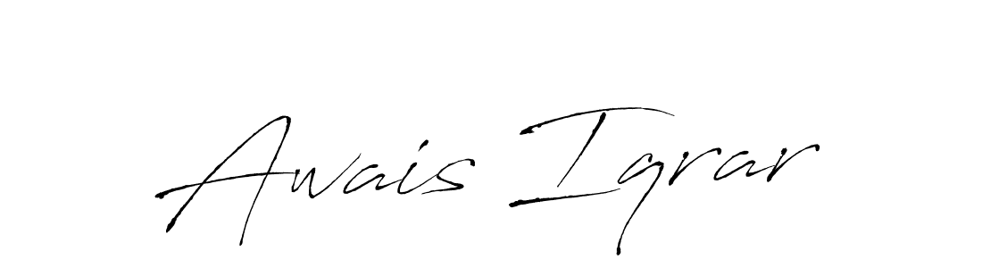 if you are searching for the best signature style for your name Awais Iqrar. so please give up your signature search. here we have designed multiple signature styles  using Antro_Vectra. Awais Iqrar signature style 6 images and pictures png