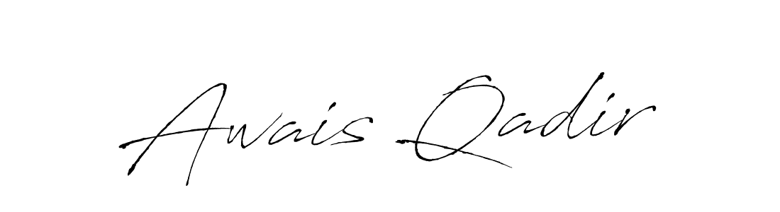 Make a beautiful signature design for name Awais Qadir. With this signature (Antro_Vectra) style, you can create a handwritten signature for free. Awais Qadir signature style 6 images and pictures png