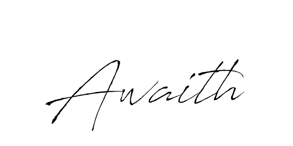 You should practise on your own different ways (Antro_Vectra) to write your name (Awaith) in signature. don't let someone else do it for you. Awaith signature style 6 images and pictures png