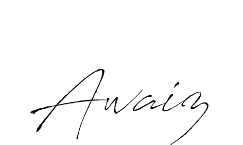 How to make Awaiz name signature. Use Antro_Vectra style for creating short signs online. This is the latest handwritten sign. Awaiz signature style 6 images and pictures png