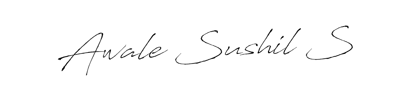 Once you've used our free online signature maker to create your best signature Antro_Vectra style, it's time to enjoy all of the benefits that Awale Sushil S name signing documents. Awale Sushil S signature style 6 images and pictures png