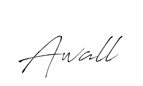 Also we have Awall name is the best signature style. Create professional handwritten signature collection using Antro_Vectra autograph style. Awall signature style 6 images and pictures png