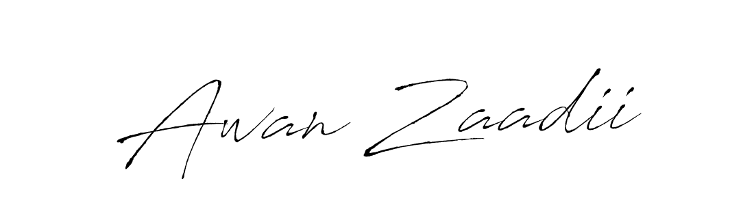 Antro_Vectra is a professional signature style that is perfect for those who want to add a touch of class to their signature. It is also a great choice for those who want to make their signature more unique. Get Awan Zaadii name to fancy signature for free. Awan Zaadii signature style 6 images and pictures png