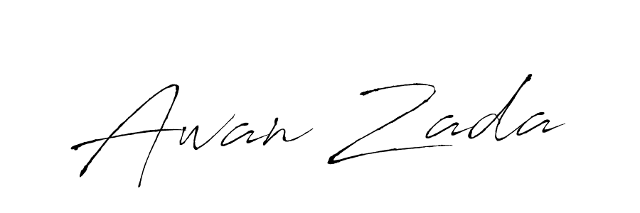 Design your own signature with our free online signature maker. With this signature software, you can create a handwritten (Antro_Vectra) signature for name Awan Zada. Awan Zada signature style 6 images and pictures png