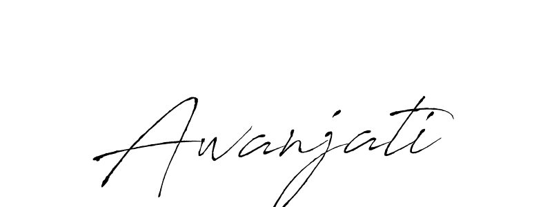 How to Draw Awanjati signature style? Antro_Vectra is a latest design signature styles for name Awanjati. Awanjati signature style 6 images and pictures png