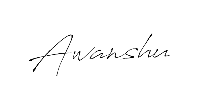 The best way (Antro_Vectra) to make a short signature is to pick only two or three words in your name. The name Awanshu include a total of six letters. For converting this name. Awanshu signature style 6 images and pictures png