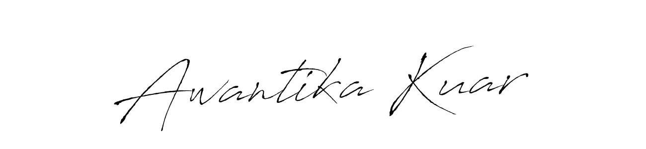 if you are searching for the best signature style for your name Awantika Kuar. so please give up your signature search. here we have designed multiple signature styles  using Antro_Vectra. Awantika Kuar signature style 6 images and pictures png