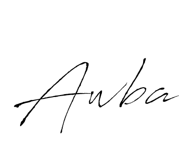 Also we have Awba name is the best signature style. Create professional handwritten signature collection using Antro_Vectra autograph style. Awba signature style 6 images and pictures png