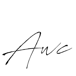 Similarly Antro_Vectra is the best handwritten signature design. Signature creator online .You can use it as an online autograph creator for name Awc. Awc signature style 6 images and pictures png