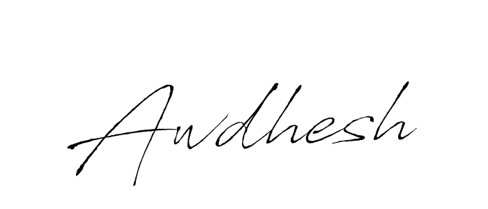 Use a signature maker to create a handwritten signature online. With this signature software, you can design (Antro_Vectra) your own signature for name Awdhesh. Awdhesh signature style 6 images and pictures png
