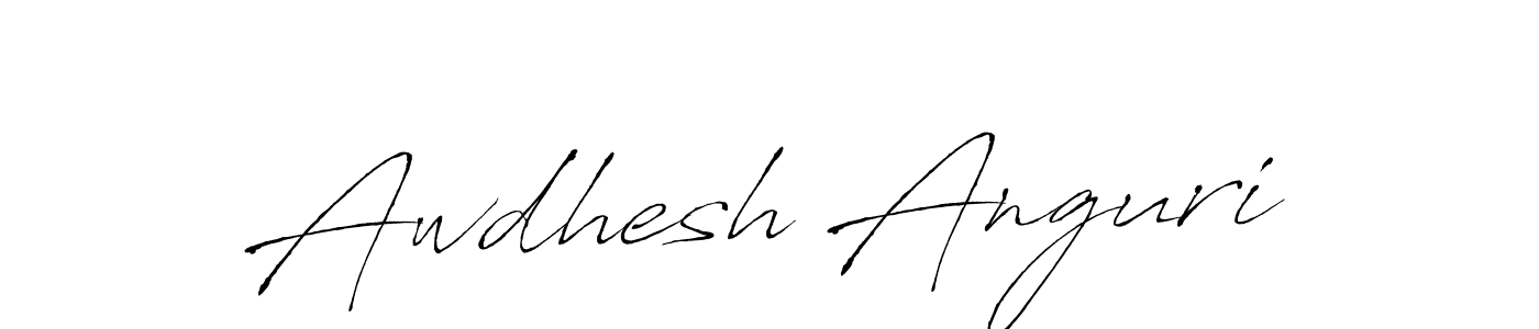 How to make Awdhesh Anguri signature? Antro_Vectra is a professional autograph style. Create handwritten signature for Awdhesh Anguri name. Awdhesh Anguri signature style 6 images and pictures png