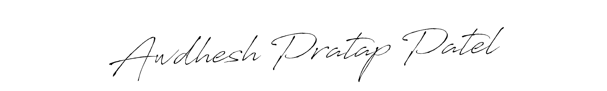 Awdhesh Pratap Patel stylish signature style. Best Handwritten Sign (Antro_Vectra) for my name. Handwritten Signature Collection Ideas for my name Awdhesh Pratap Patel. Awdhesh Pratap Patel signature style 6 images and pictures png