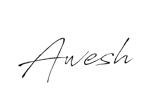 Use a signature maker to create a handwritten signature online. With this signature software, you can design (Antro_Vectra) your own signature for name Awesh. Awesh signature style 6 images and pictures png