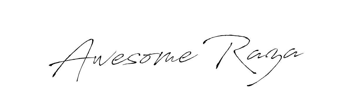 Make a short Awesome Raza signature style. Manage your documents anywhere anytime using Antro_Vectra. Create and add eSignatures, submit forms, share and send files easily. Awesome Raza signature style 6 images and pictures png