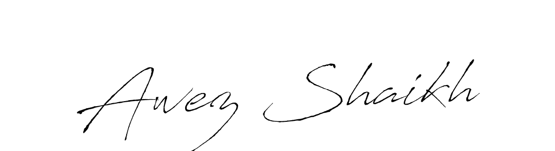 You can use this online signature creator to create a handwritten signature for the name Awez Shaikh. This is the best online autograph maker. Awez Shaikh signature style 6 images and pictures png