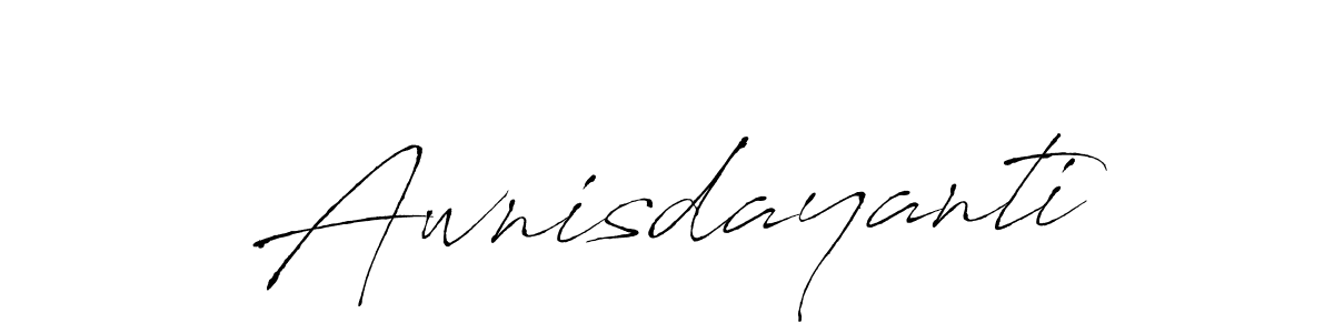 It looks lik you need a new signature style for name Awnisdayanti. Design unique handwritten (Antro_Vectra) signature with our free signature maker in just a few clicks. Awnisdayanti signature style 6 images and pictures png