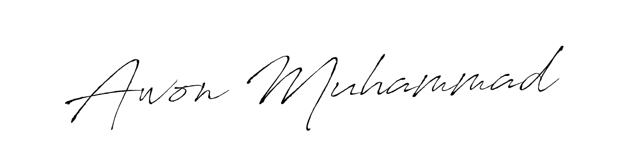 Also You can easily find your signature by using the search form. We will create Awon Muhammad name handwritten signature images for you free of cost using Antro_Vectra sign style. Awon Muhammad signature style 6 images and pictures png