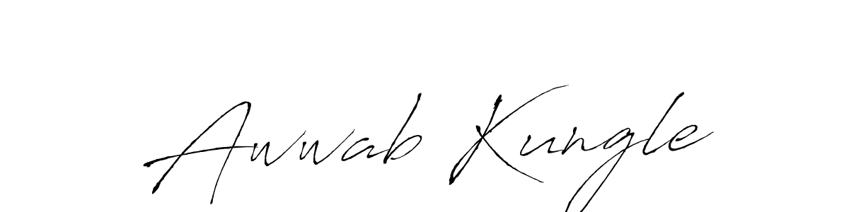 Make a beautiful signature design for name Awwab Kungle. Use this online signature maker to create a handwritten signature for free. Awwab Kungle signature style 6 images and pictures png