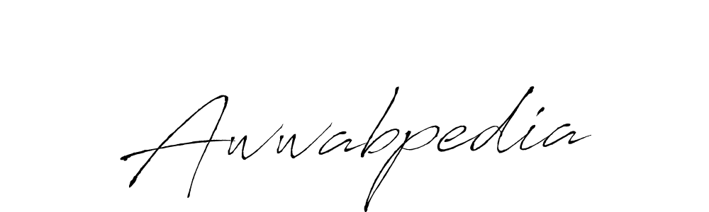 The best way (Antro_Vectra) to make a short signature is to pick only two or three words in your name. The name Awwabpedia include a total of six letters. For converting this name. Awwabpedia signature style 6 images and pictures png