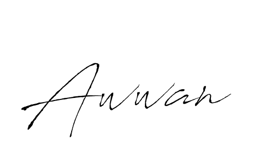 if you are searching for the best signature style for your name Awwan. so please give up your signature search. here we have designed multiple signature styles  using Antro_Vectra. Awwan signature style 6 images and pictures png