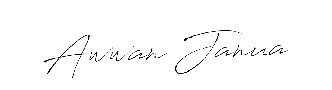 if you are searching for the best signature style for your name Awwan Janua. so please give up your signature search. here we have designed multiple signature styles  using Antro_Vectra. Awwan Janua signature style 6 images and pictures png