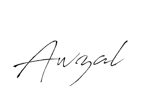 How to make Awzal signature? Antro_Vectra is a professional autograph style. Create handwritten signature for Awzal name. Awzal signature style 6 images and pictures png