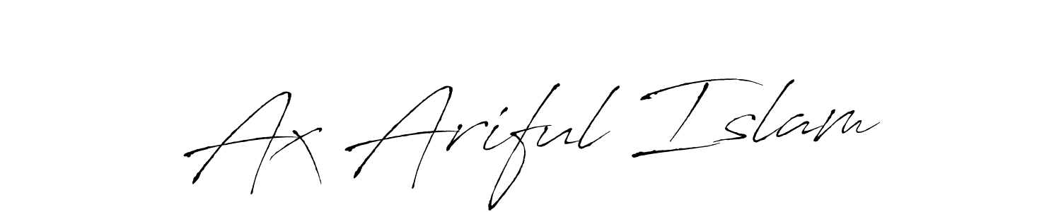 How to make Ax Ariful Islam name signature. Use Antro_Vectra style for creating short signs online. This is the latest handwritten sign. Ax Ariful Islam signature style 6 images and pictures png