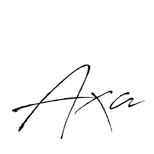 Design your own signature with our free online signature maker. With this signature software, you can create a handwritten (Antro_Vectra) signature for name Axa. Axa signature style 6 images and pictures png