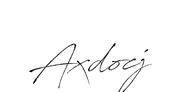 Create a beautiful signature design for name Axdocj. With this signature (Antro_Vectra) fonts, you can make a handwritten signature for free. Axdocj signature style 6 images and pictures png