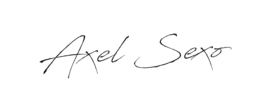 How to make Axel Sexo name signature. Use Antro_Vectra style for creating short signs online. This is the latest handwritten sign. Axel Sexo signature style 6 images and pictures png