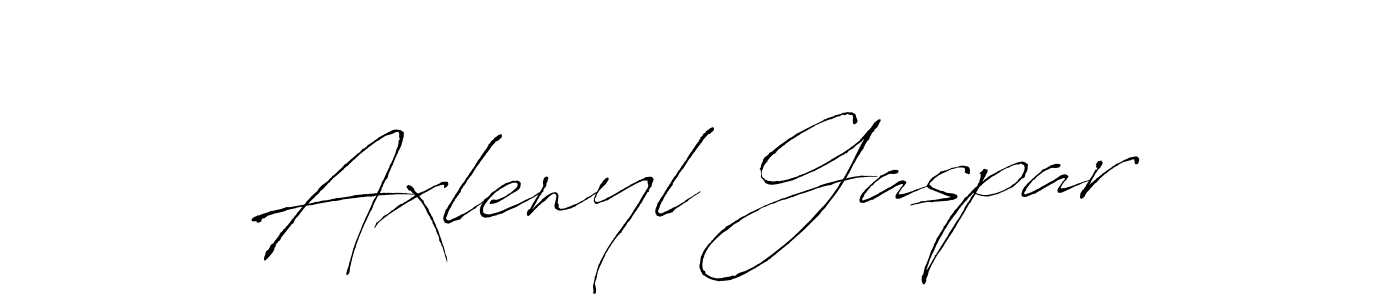 Make a beautiful signature design for name Axlenyl Gaspar. With this signature (Antro_Vectra) style, you can create a handwritten signature for free. Axlenyl Gaspar signature style 6 images and pictures png