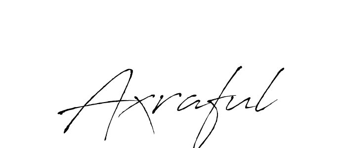 The best way (Antro_Vectra) to make a short signature is to pick only two or three words in your name. The name Axraful include a total of six letters. For converting this name. Axraful signature style 6 images and pictures png