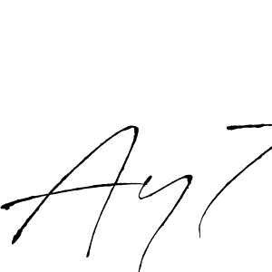 How to make Ay7 name signature. Use Antro_Vectra style for creating short signs online. This is the latest handwritten sign. Ay7 signature style 6 images and pictures png