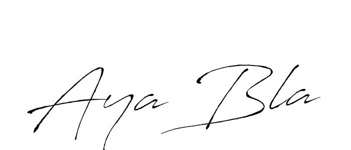 This is the best signature style for the Aya Bla name. Also you like these signature font (Antro_Vectra). Mix name signature. Aya Bla signature style 6 images and pictures png