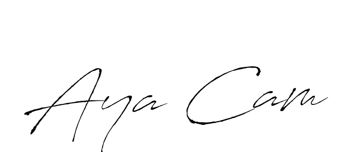 How to make Aya Cam signature? Antro_Vectra is a professional autograph style. Create handwritten signature for Aya Cam name. Aya Cam signature style 6 images and pictures png