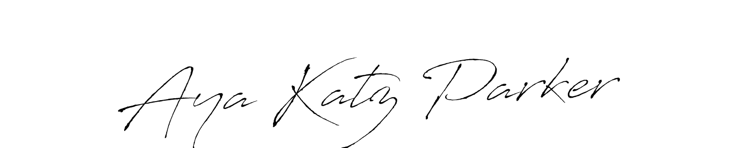 You should practise on your own different ways (Antro_Vectra) to write your name (Aya Katz Parker) in signature. don't let someone else do it for you. Aya Katz Parker signature style 6 images and pictures png