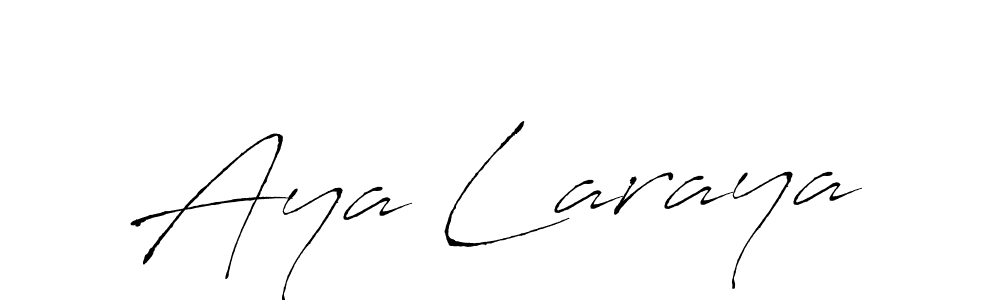 Make a beautiful signature design for name Aya Laraya. With this signature (Antro_Vectra) style, you can create a handwritten signature for free. Aya Laraya signature style 6 images and pictures png