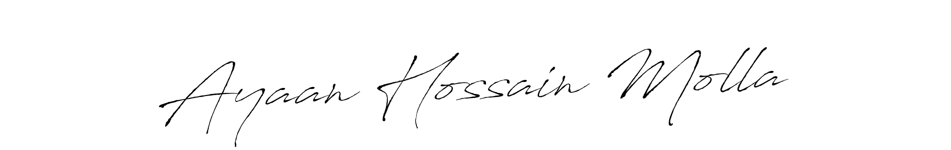 if you are searching for the best signature style for your name Ayaan Hossain Molla. so please give up your signature search. here we have designed multiple signature styles  using Antro_Vectra. Ayaan Hossain Molla signature style 6 images and pictures png