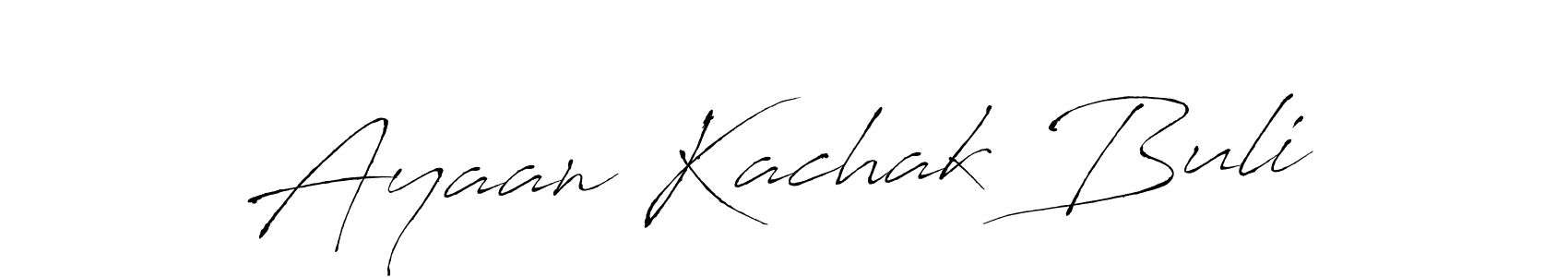 Make a beautiful signature design for name Ayaan Kachak Buli. With this signature (Antro_Vectra) style, you can create a handwritten signature for free. Ayaan Kachak Buli signature style 6 images and pictures png