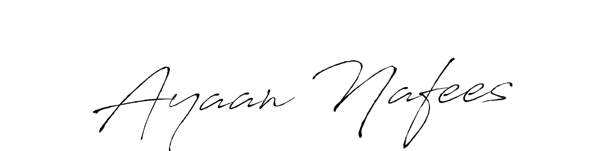 You can use this online signature creator to create a handwritten signature for the name Ayaan Nafees. This is the best online autograph maker. Ayaan Nafees signature style 6 images and pictures png