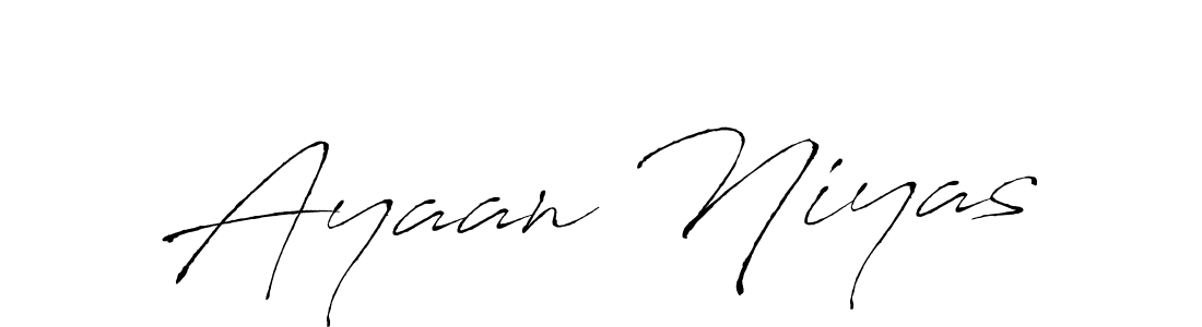 Also You can easily find your signature by using the search form. We will create Ayaan Niyas name handwritten signature images for you free of cost using Antro_Vectra sign style. Ayaan Niyas signature style 6 images and pictures png