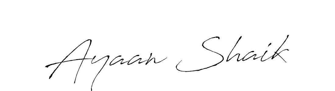 Design your own signature with our free online signature maker. With this signature software, you can create a handwritten (Antro_Vectra) signature for name Ayaan Shaik. Ayaan Shaik signature style 6 images and pictures png