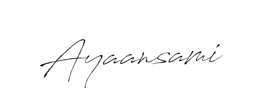 Design your own signature with our free online signature maker. With this signature software, you can create a handwritten (Antro_Vectra) signature for name Ayaansami. Ayaansami signature style 6 images and pictures png